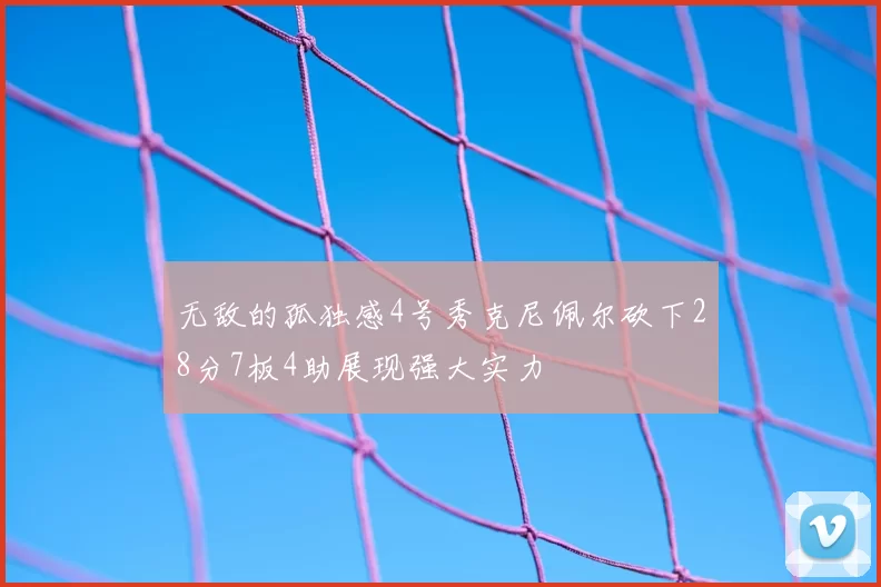 无敌的孤独感4号秀克尼佩尔砍下28分7板4助展现强大实力