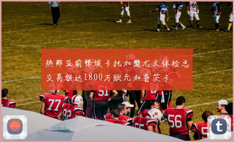 热那亚前锋埃卡托加盟尤文体检总交易额达1800万欧元加普茨卡